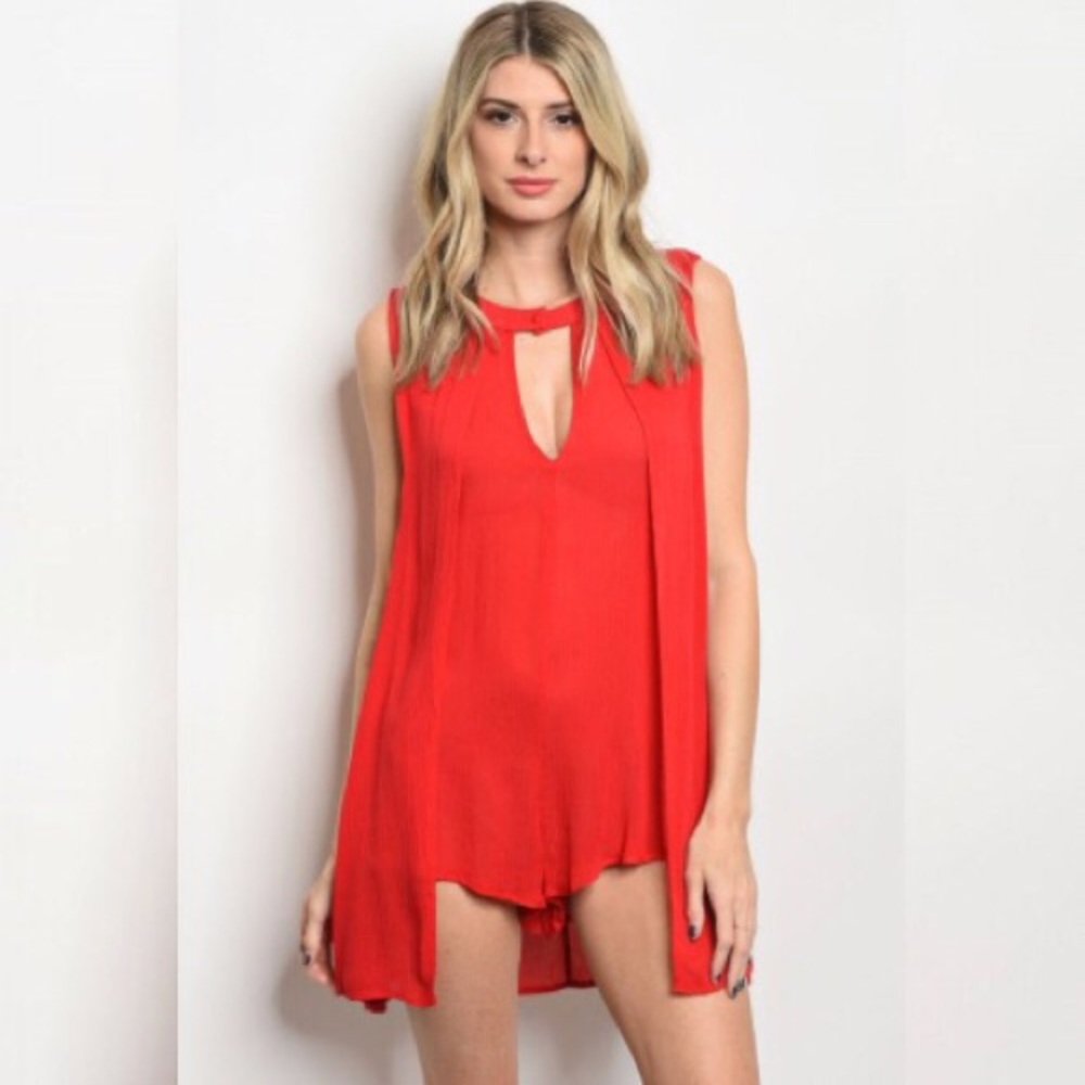 🆕Keyhole Cape Romper